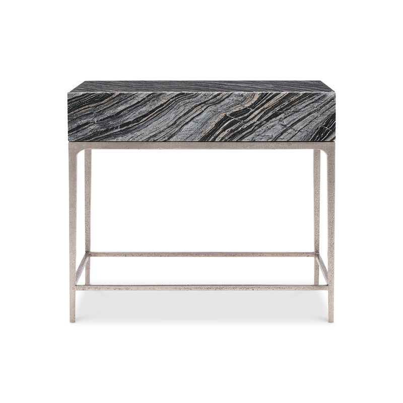 Bernhardt Linea Black Marble Nightstand