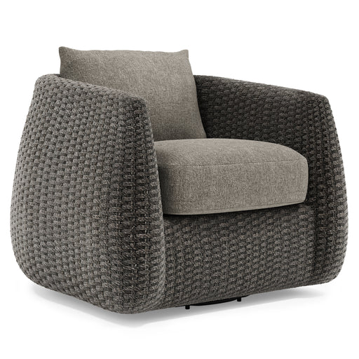 Bernhardt Sarene Outdoor Swivel Chair, Grey