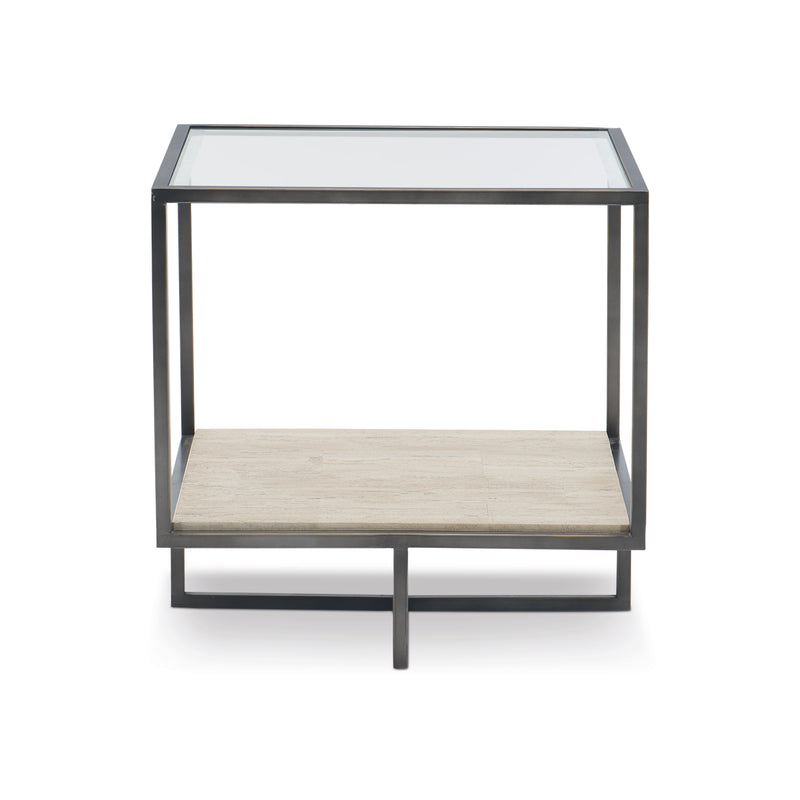 Bernhardt Harlow Metal Square End Table