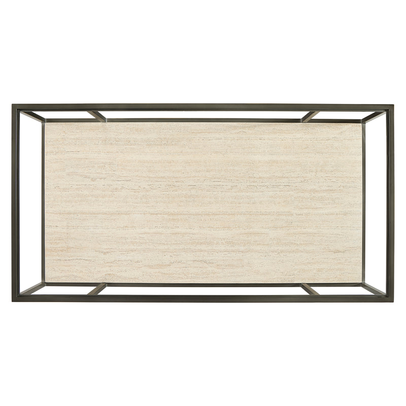 Bernhardt Harlow Metal Rectangular Cocktail Table
