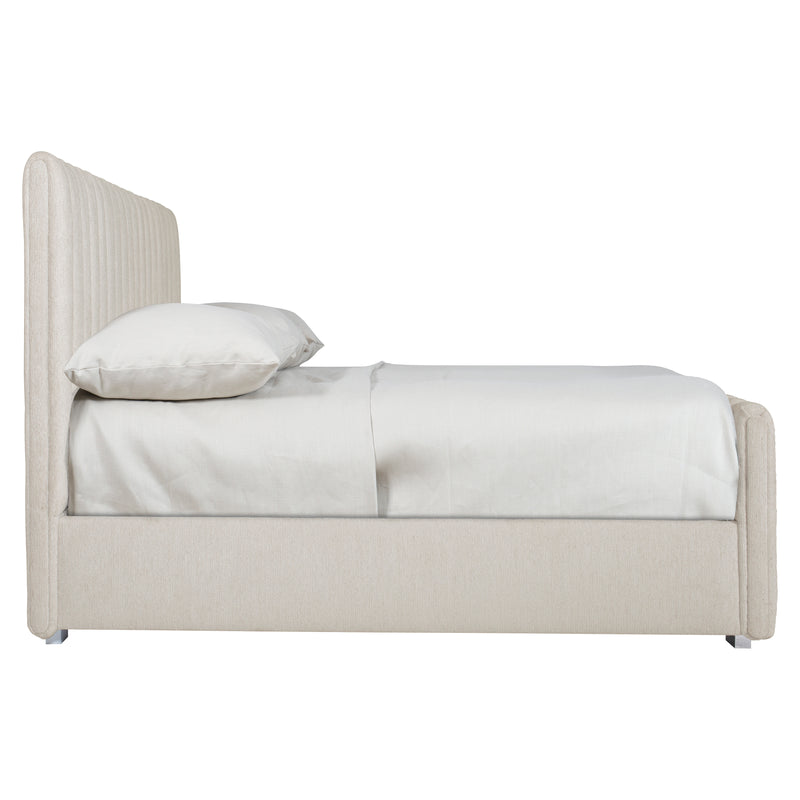 Bernhardt Silhouette Queen Channel Upholstered Panel Bed