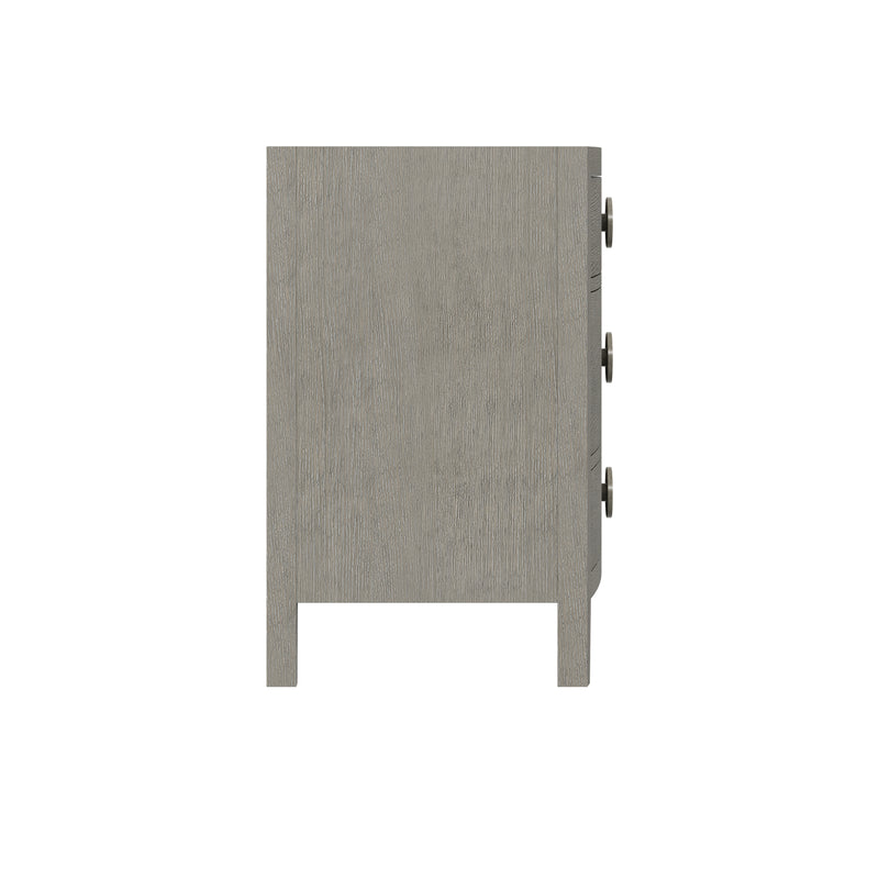 Bernhardt Linea Bachelor's Chest in Cerused Greige