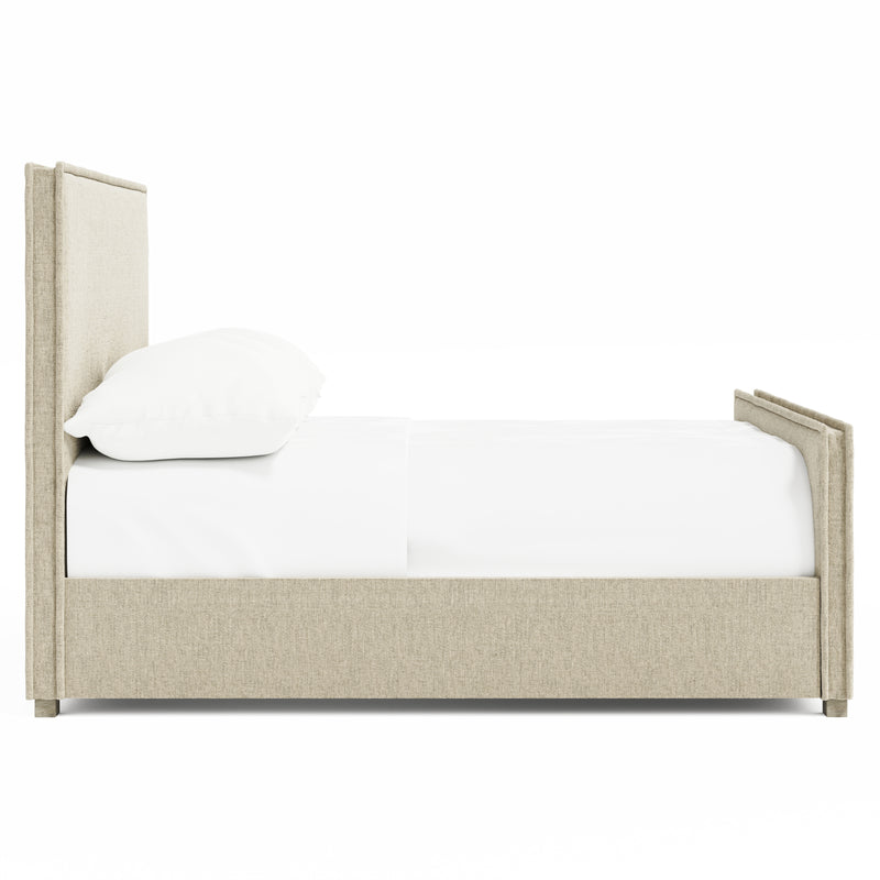 Bernhardt Sawyer Upholstered Panel Bed, Queen - Fawn