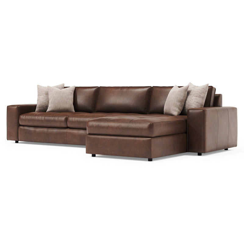 Bernhardt Nest 2-Piece Leather Sectional