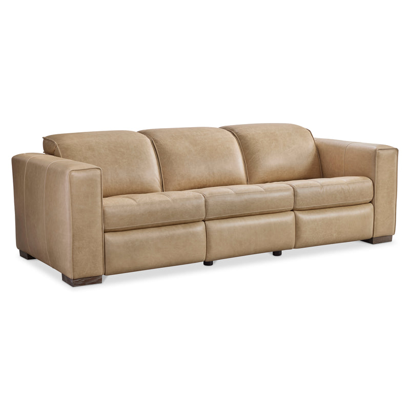 Bernhardt Nest Leather Power Motion Sofa