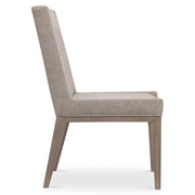 Bernhardt Linea Side Chair in Cerused Greige Finish