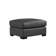 Bernhardt Germain Leather Ottoman