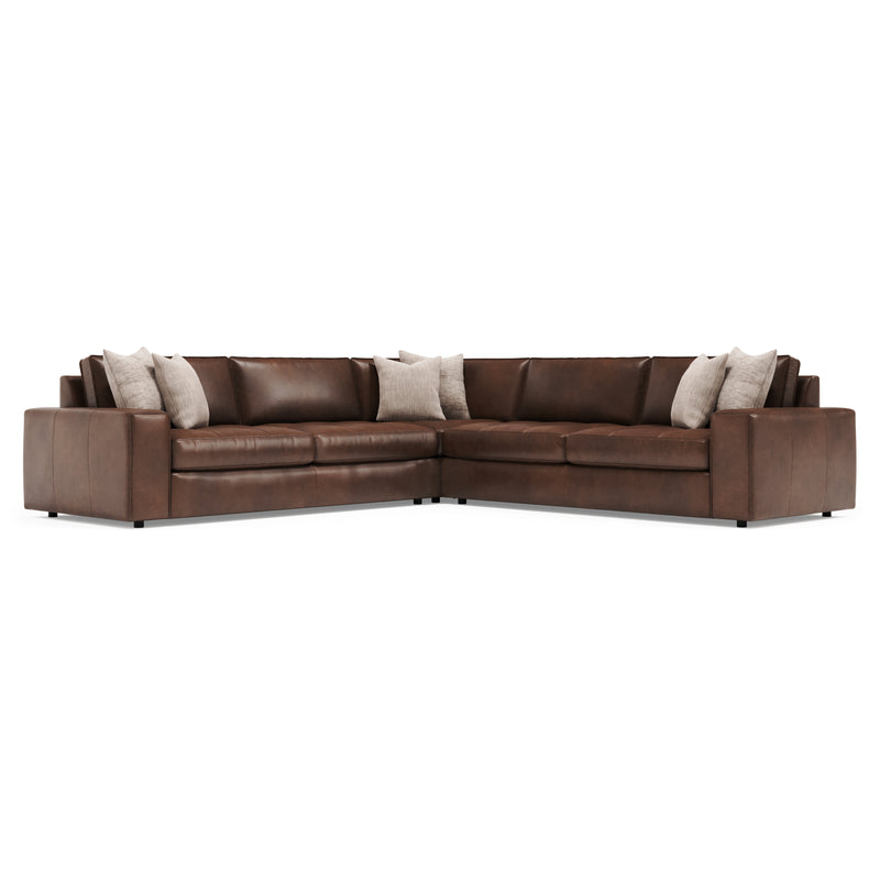 Bernhardt Nest 3-Piece Leather Sectional