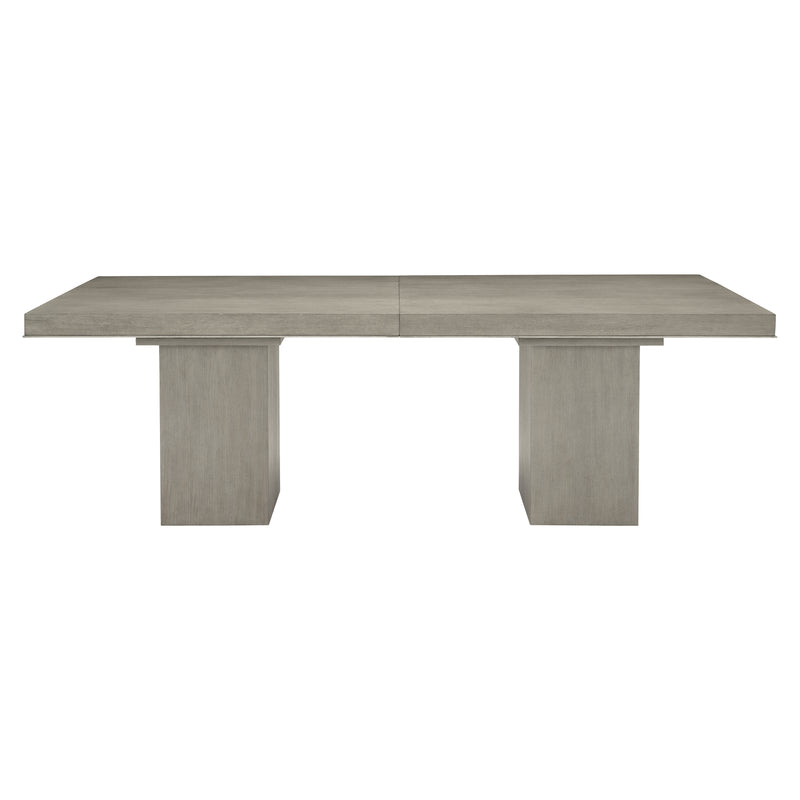 Bernhardt Linea 9-Piece Dining Set in Cerused Greige
