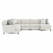 Bernhardt Mila 6-Piece Fabric Sectional with Right Facing Chaise
