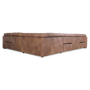Bernhardt Lioni Leather 4-Piece Power Motion Sectional