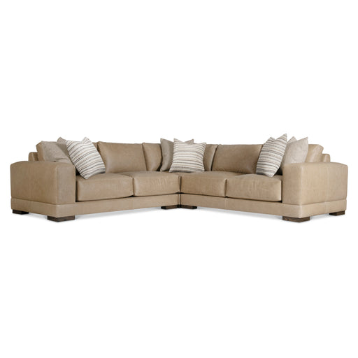 Bernhardt Lars Leather 3-Piece Sectional