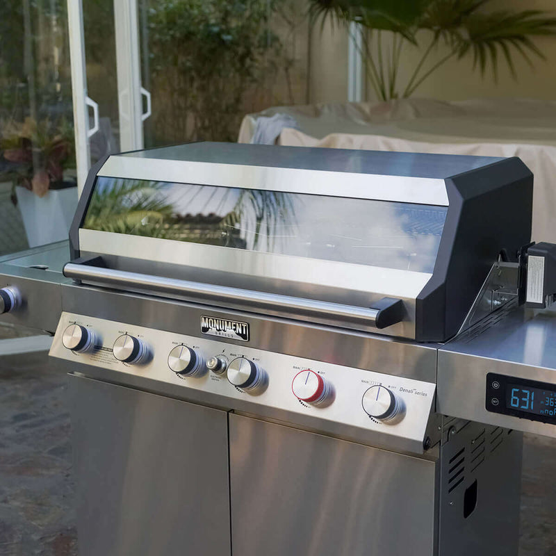 Monument Grills Denali 605Pro | Stainless Smart Propane Gas Grill