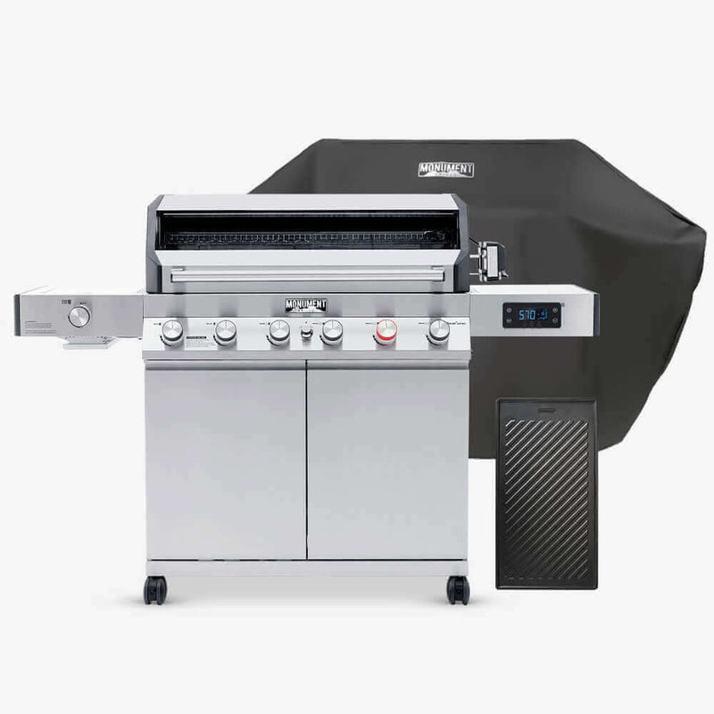Monument Grills Denali 605Pro | Stainless Smart Propane Gas Grill