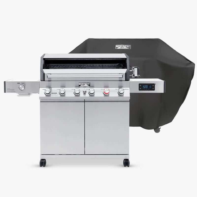 Monument Grills Denali 605Pro | Stainless Smart Propane Gas Grill