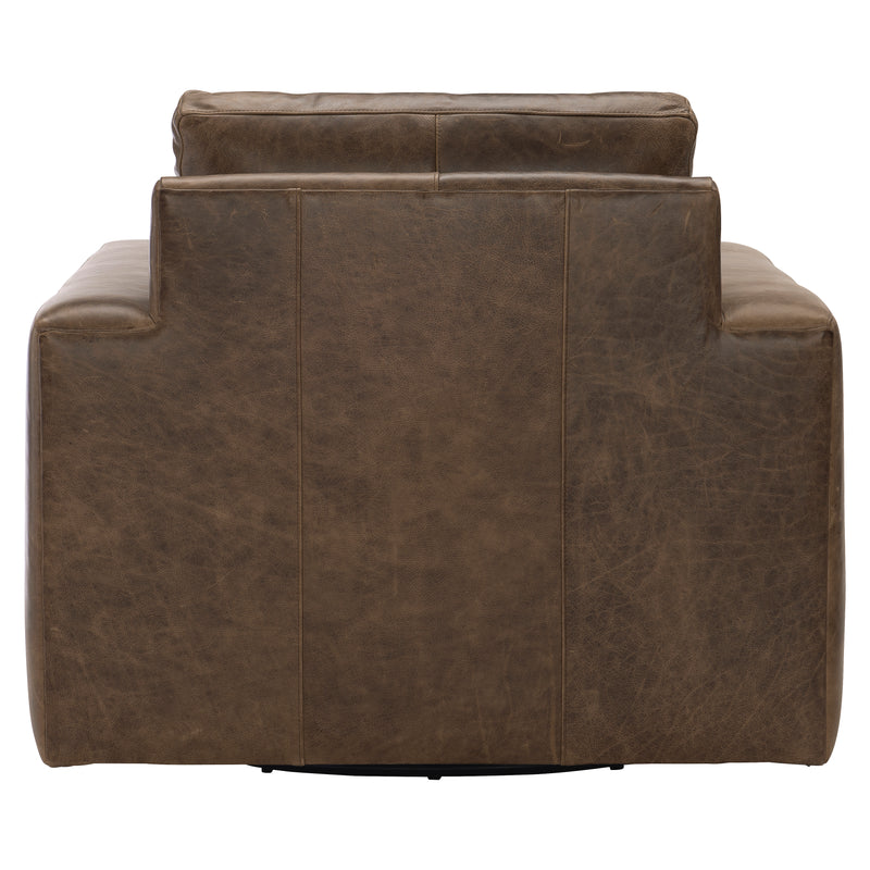 Bernhardt Dawkins Leather Swivel Chair