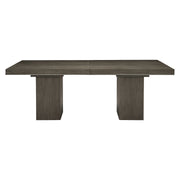Bernhardt Linea 9-Piece Dining Set in Cerused Charcoal