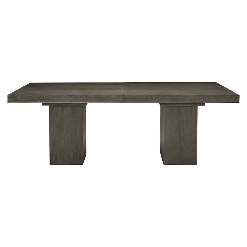 Bernhardt Linea Rectangular Dining Table in Cerused Charcoal