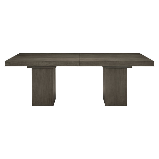 Bernhardt Linea Rectangular Dining Table in Cerused Charcoal