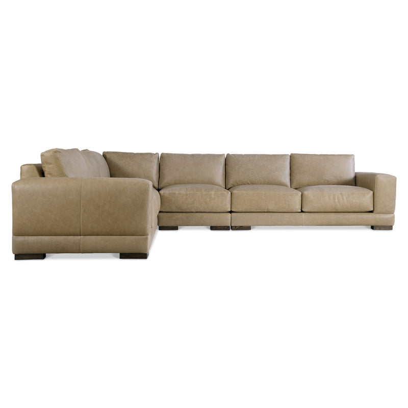 Bernhardt Lars Leather 4-Piece Sectional