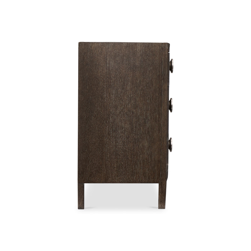 Bernhardt Linea Bachelor's Chest in Cerused Charcoal