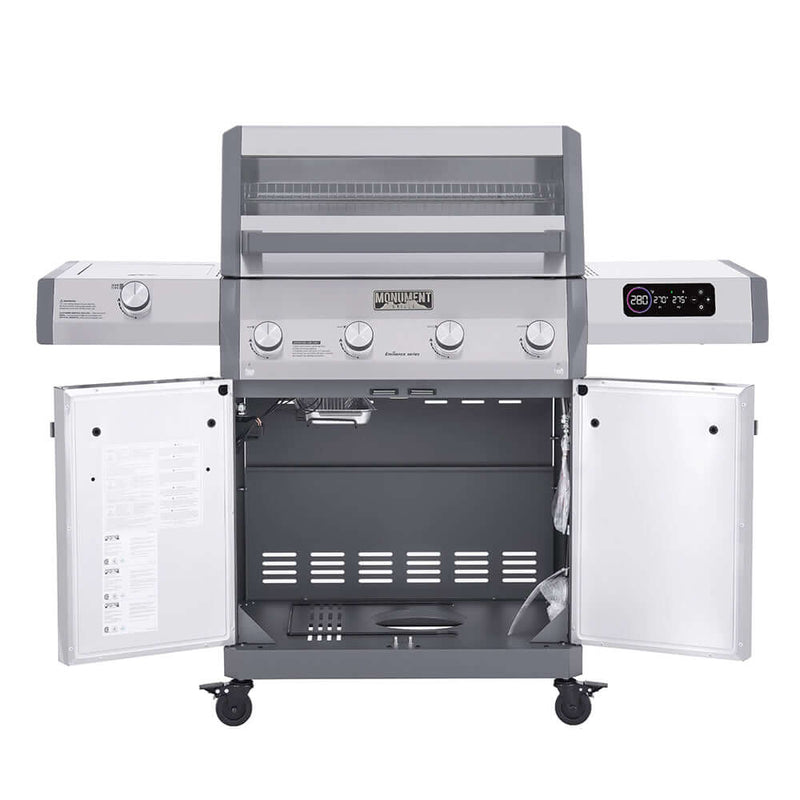 Monument Grills Eminence 405 |Chic Clearview® Smart Stainless Gas Grill