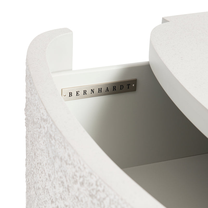 Bernhardt Monolith Faux Stone Nightstand