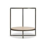 Bernhardt Harlow Metal Round Chairside Table