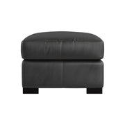 Bernhardt Germain Leather Ottoman - view 3