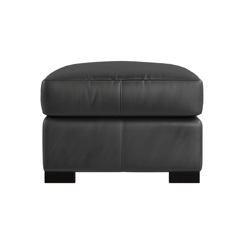 Bernhardt Germain Leather Ottoman - view 3