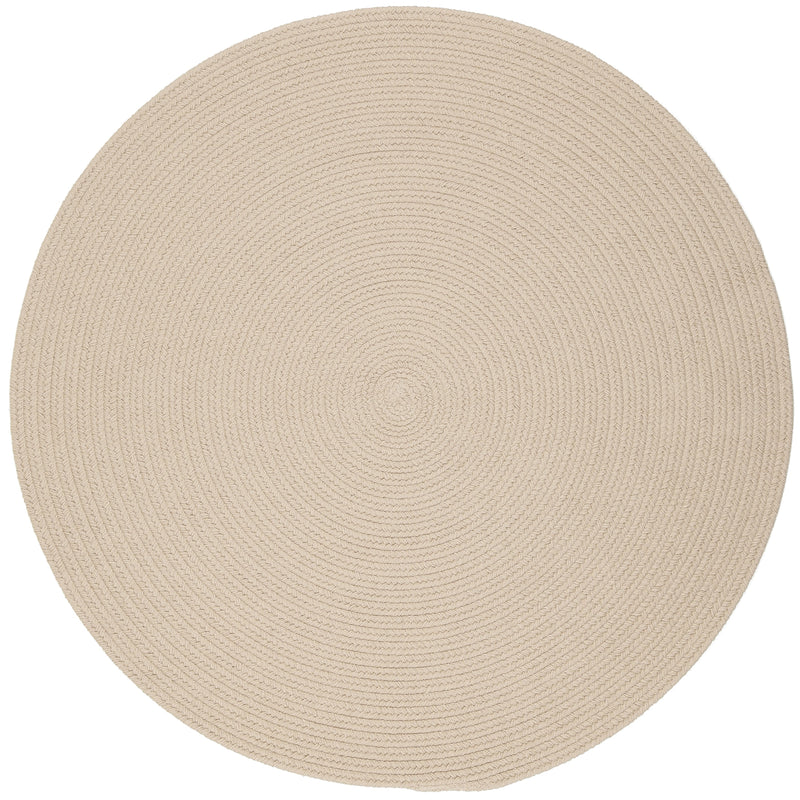 Happy Braids Solid SandBeige Polypropylene Outdoor Rug