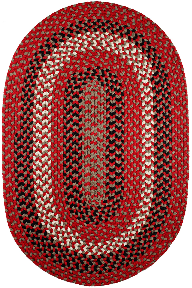 Manhattan Red Brick Polypropylene Outdoor Rug