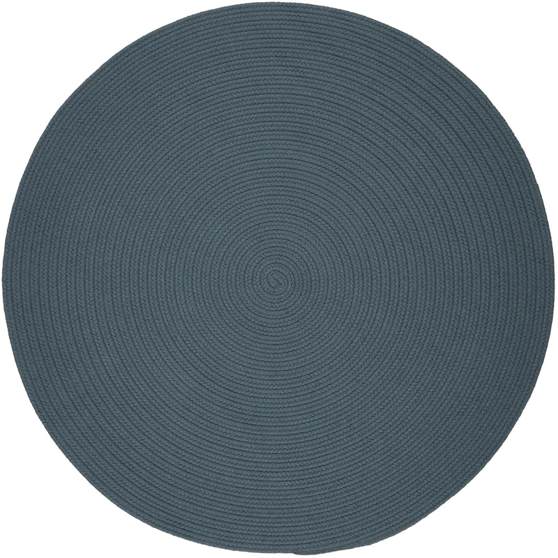 Solid Poly Ocean Blue Polypropylene Outdoor Rug