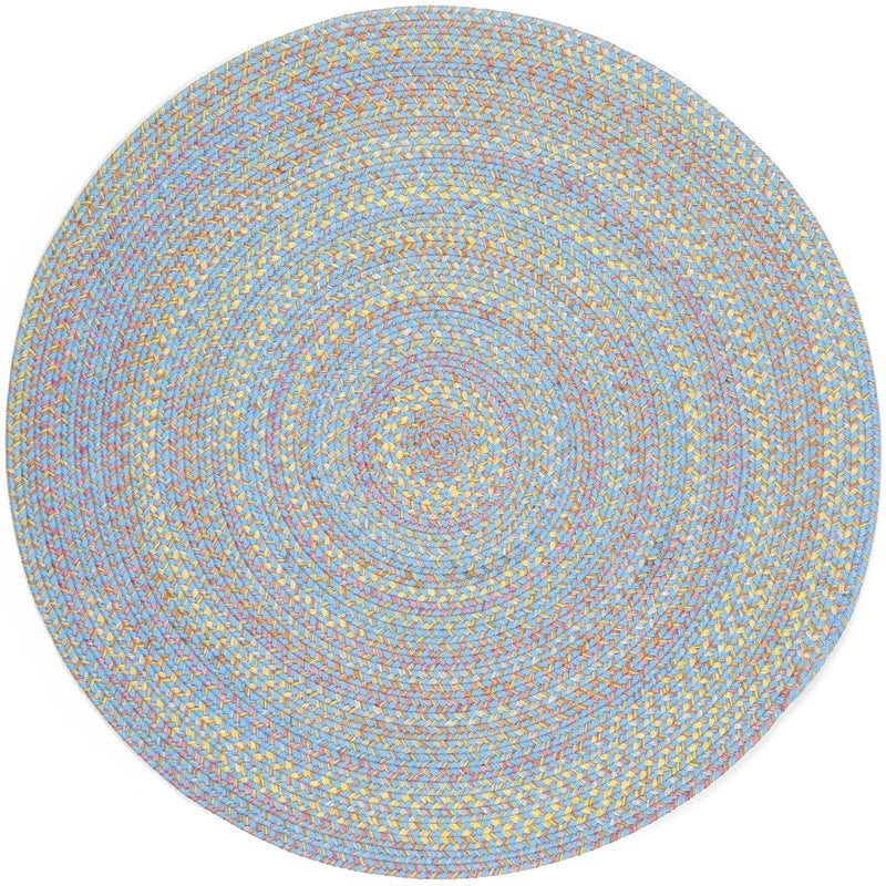 Playtime Aqua Blue Polypropylene Outdoor Rug