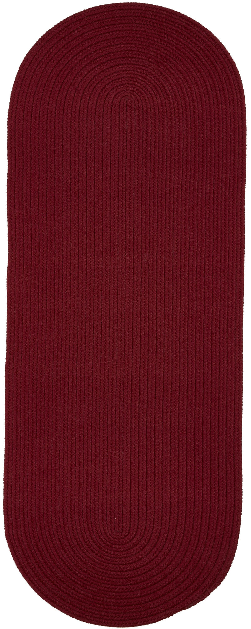 Solid Poly Colonial Red Polypropylene Outdoor Rug