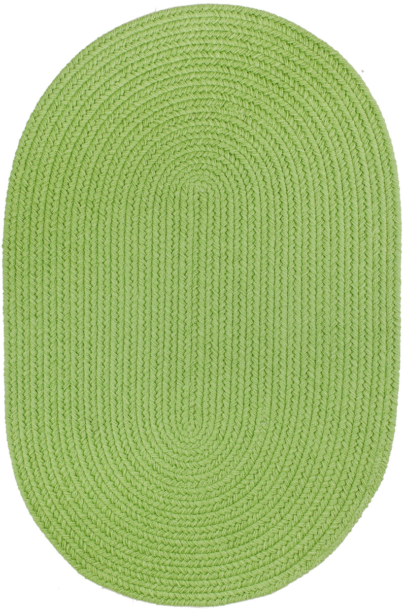 Solid Poly Key Lime Polypropylene Outdoor Rug