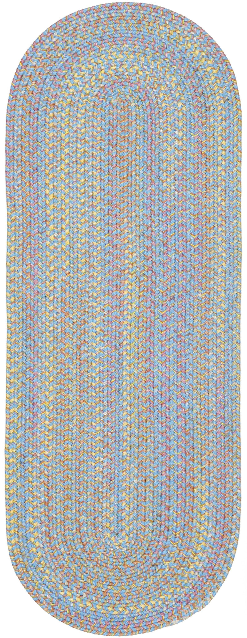 Playtime Aqua Blue Polypropylene Outdoor Rug
