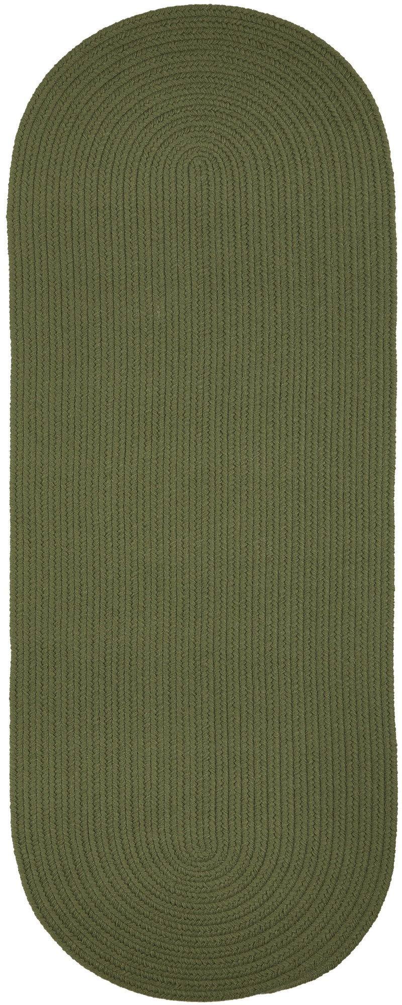 Solid Poly Olive Polypropylene Outdoor Rug