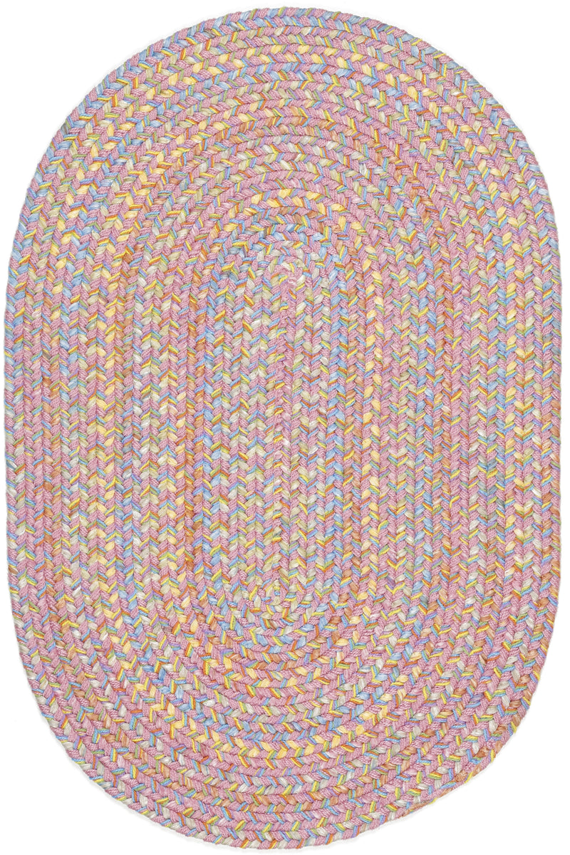 Playtime Pink Polypropylene Outdoor Rug