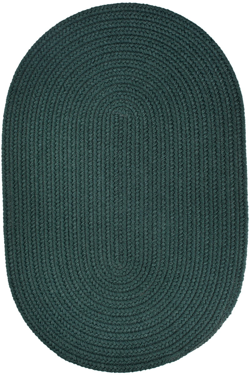 Solid Poly Spruce Green Polypropylene Outdoor Rug