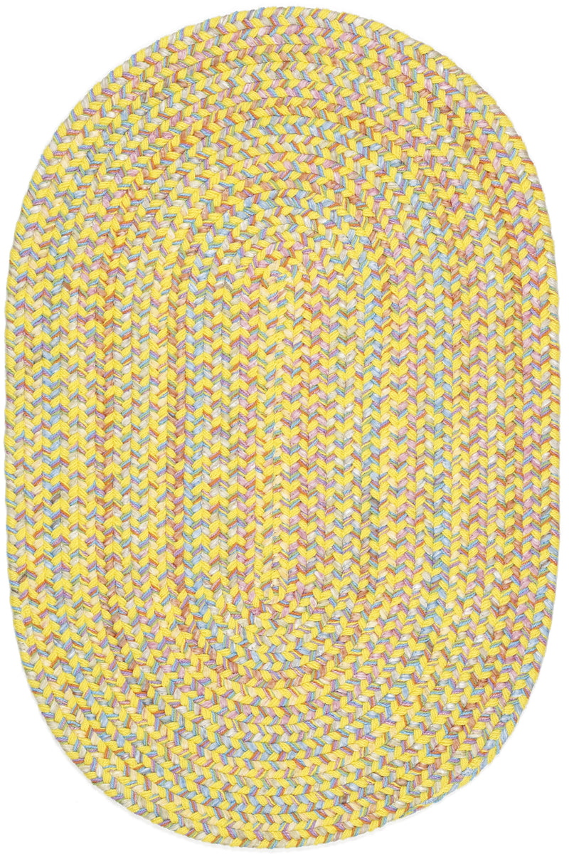 Playtime Yellow Polypropylene Outdoor Rug