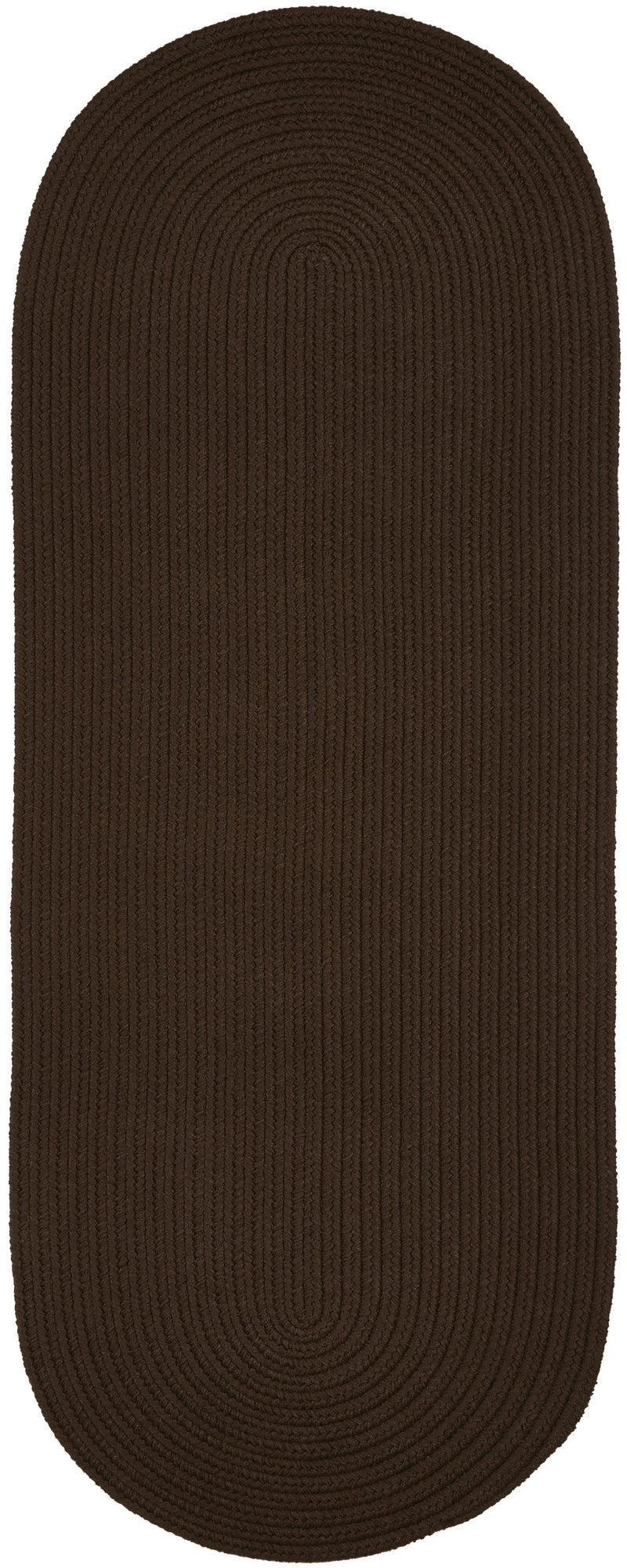 Solid Poly Brown Polypropylene Outdoor Rug