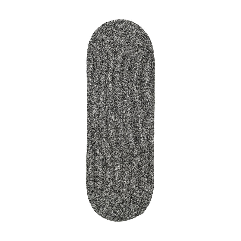 Elegance Frosty Black Polypropylene Outdoor Rug