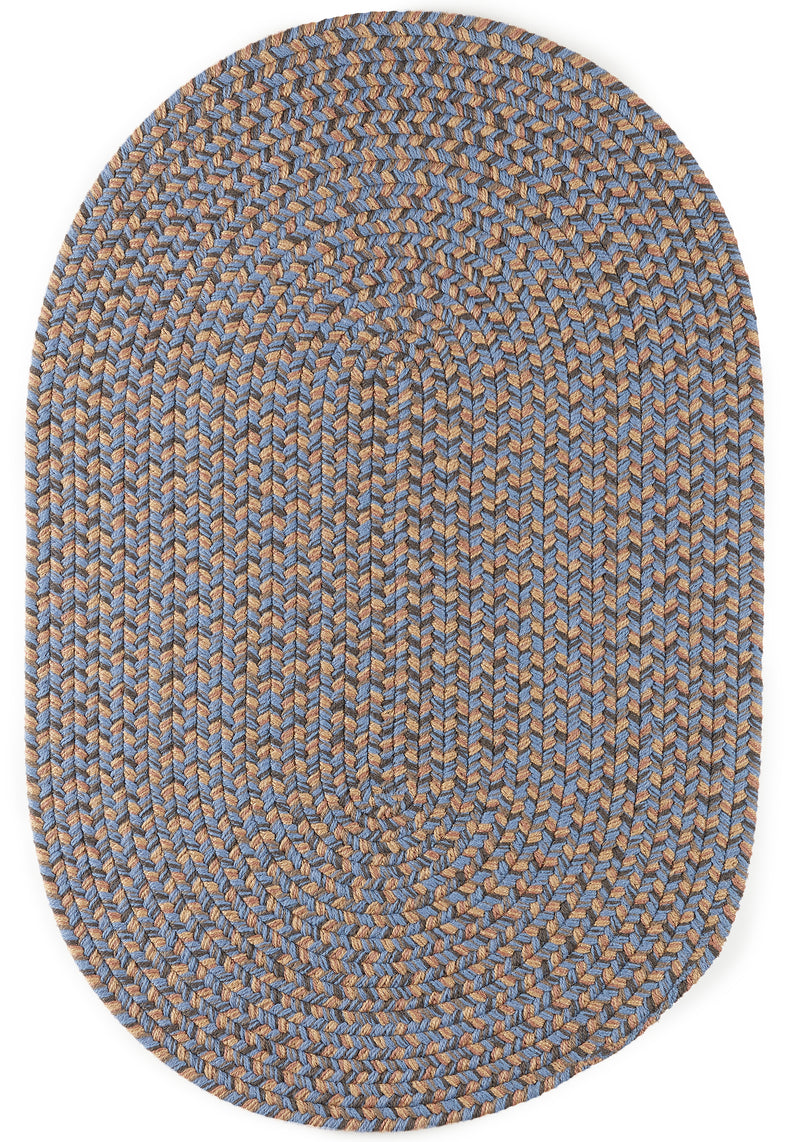 Camden Denim Blue Polypropylene Outdoor Rug