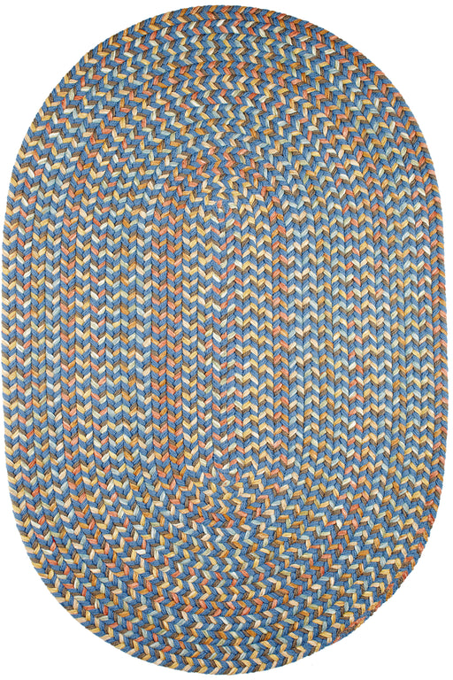 Cypress Marina Blue polypropylene outdoor rug