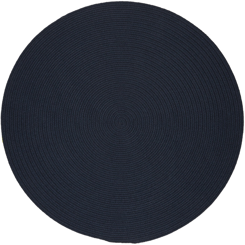 Solid Poly Navy Polypropylene Outdoor Rug