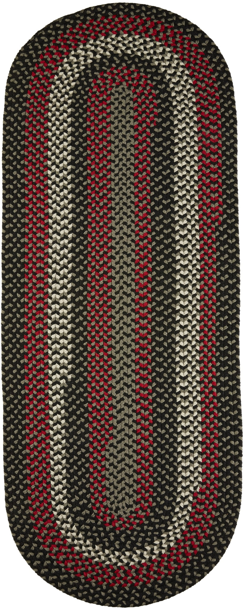 Manhattan Black Satin Polypropylene Outdoor Rug