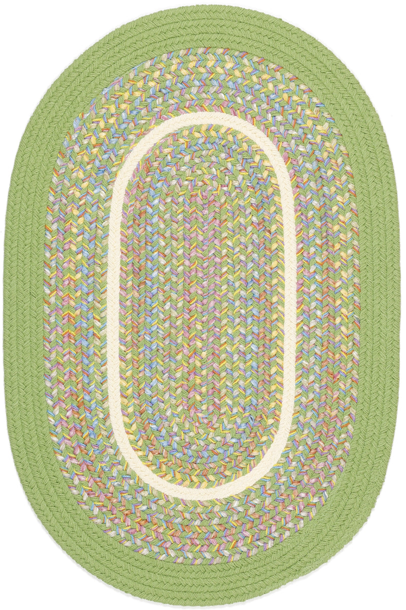 Kids' Isle Lime Polypropylene Outdoor Rug