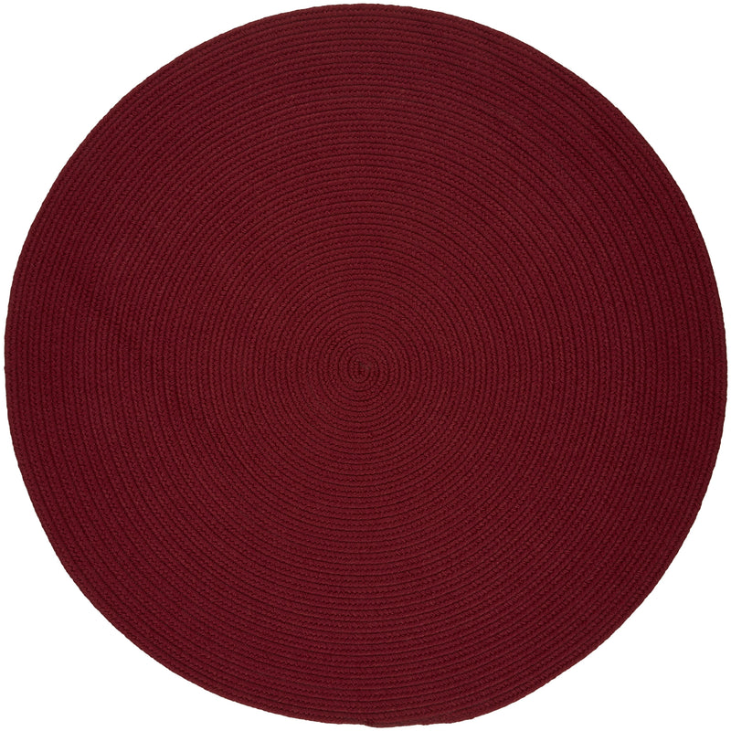 Solid Poly Colonial Red Polypropylene Outdoor Rug