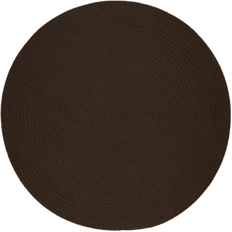 Solid Poly Brown Polypropylene Outdoor Rug
